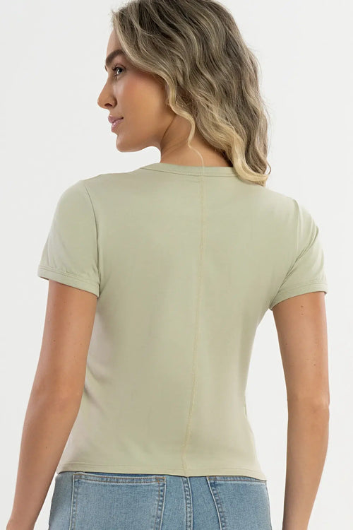 Blusa Pima Dália Moss Gray