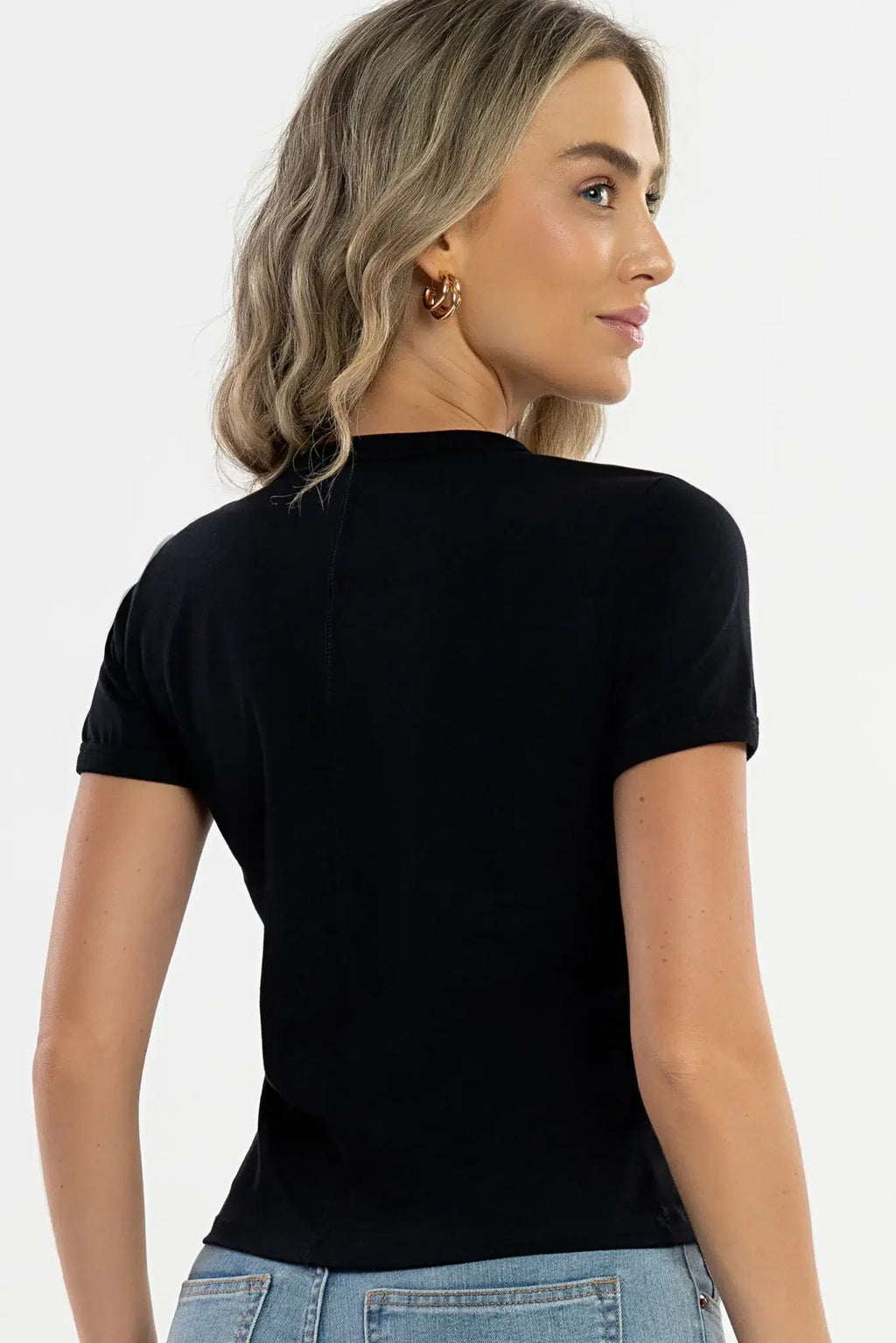 Blusa Pima Dália Preto