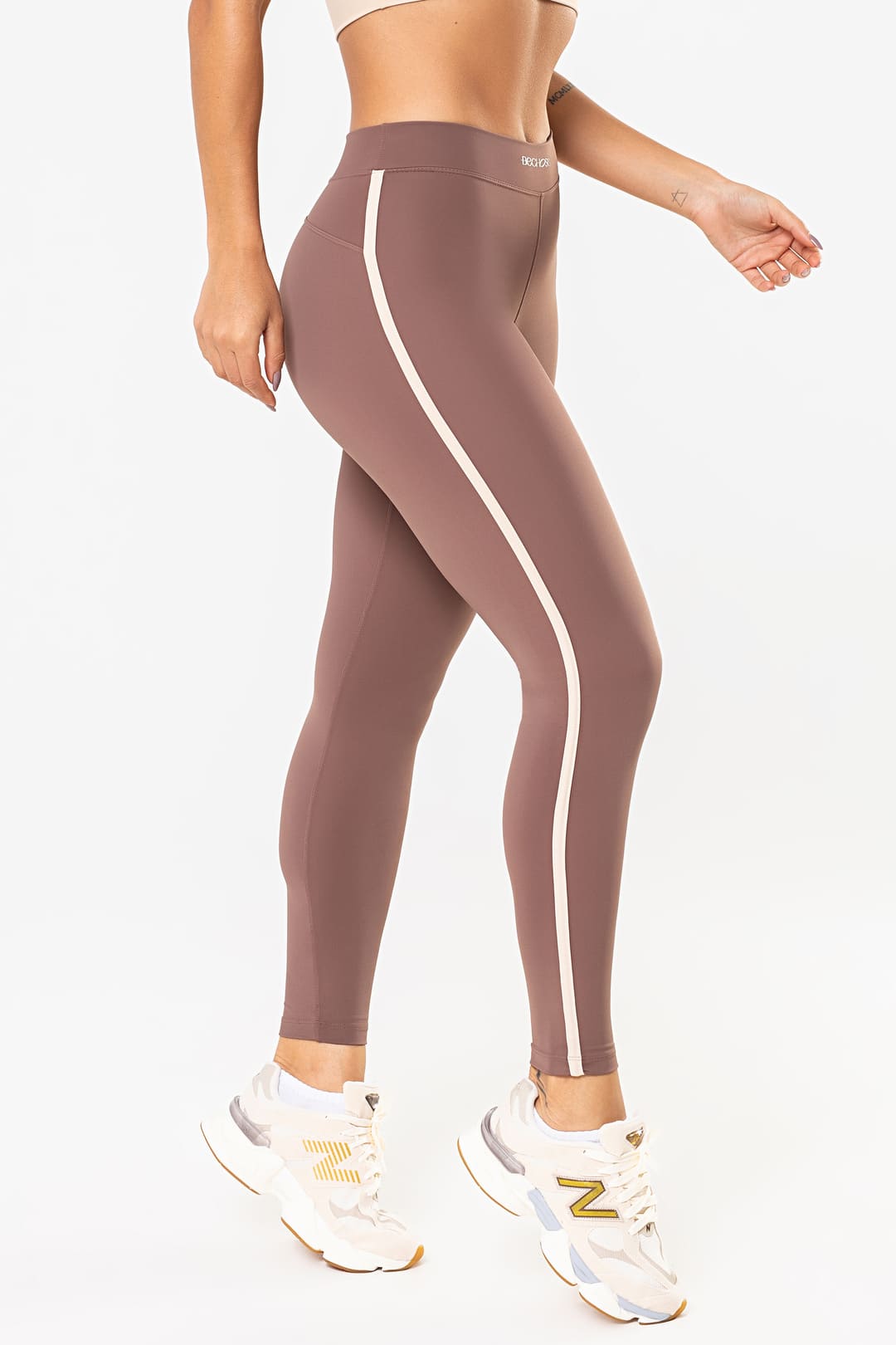 Legging Amarilis Castanho / Cream