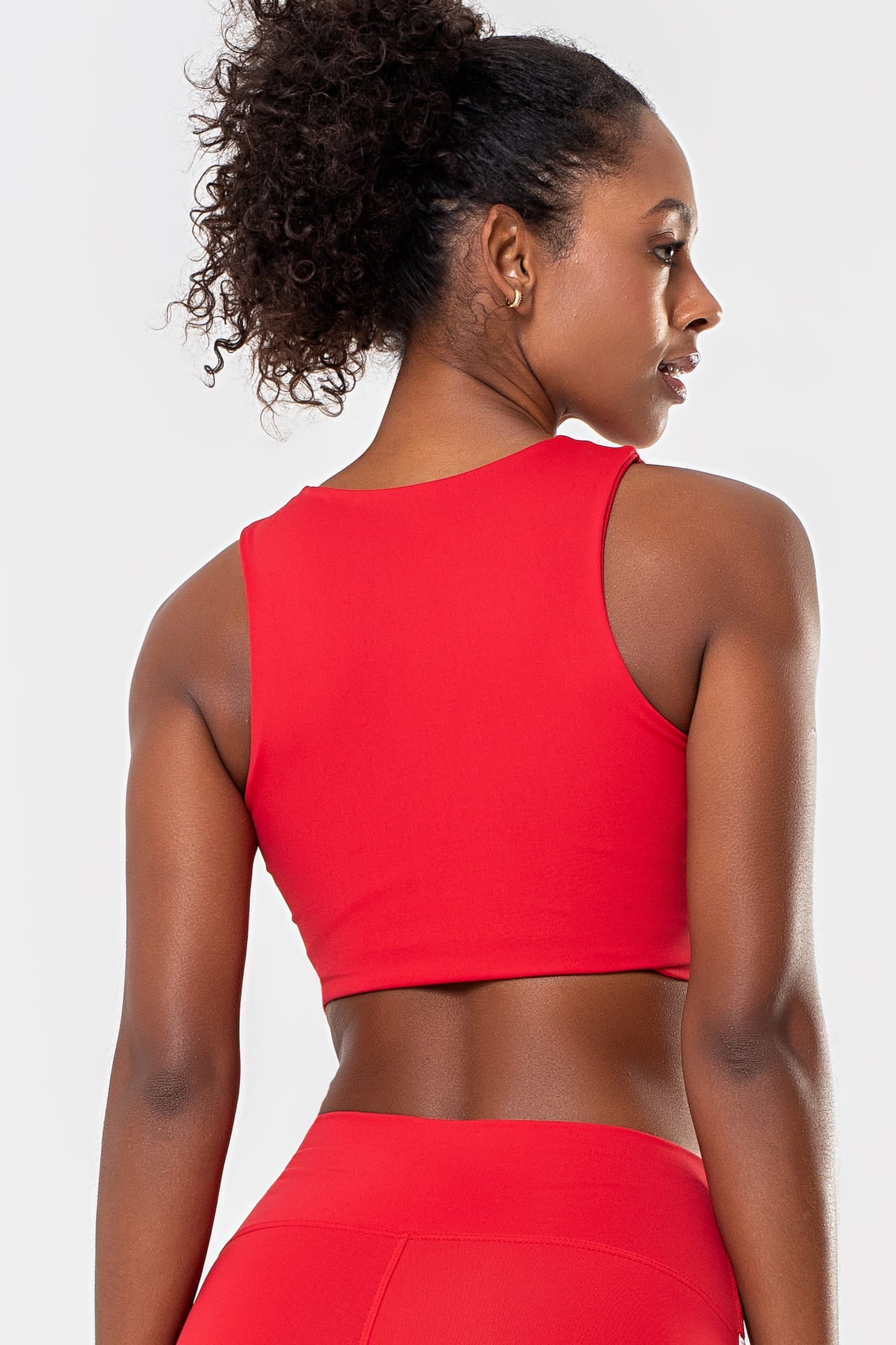 Top Hortênsia Vermelho College