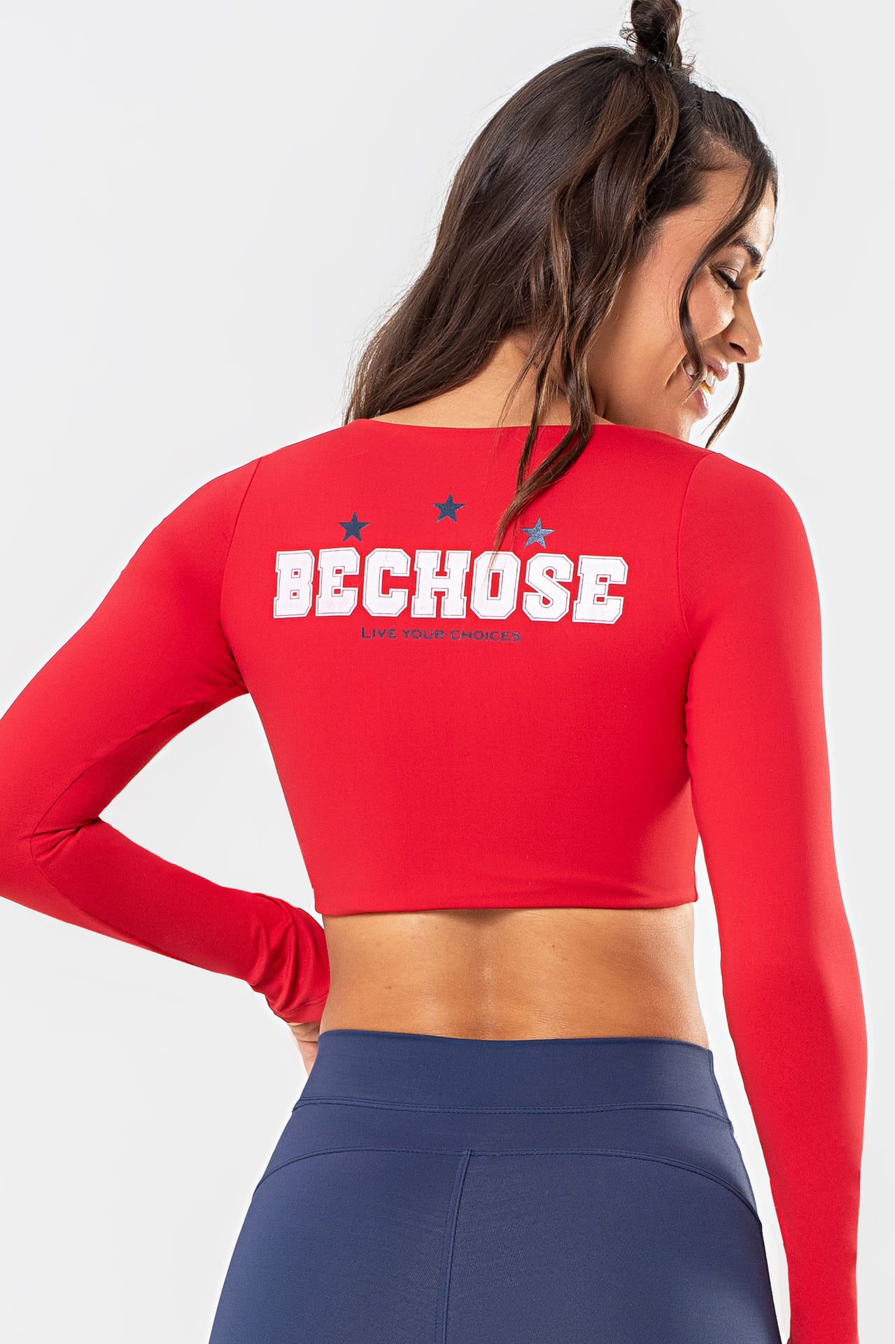 Cropped Lótus Vermelho College