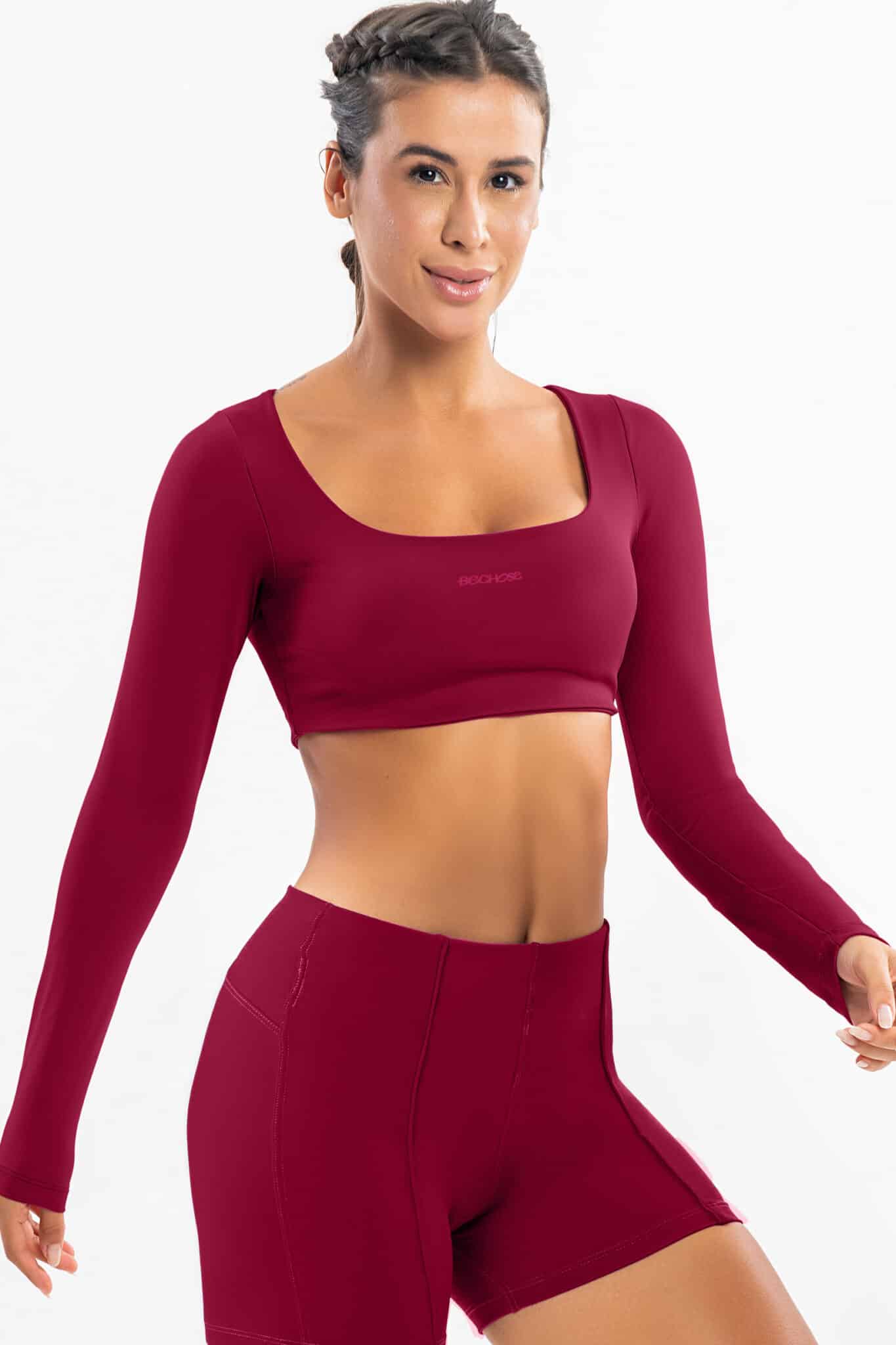 Cropped Lótus Bordo