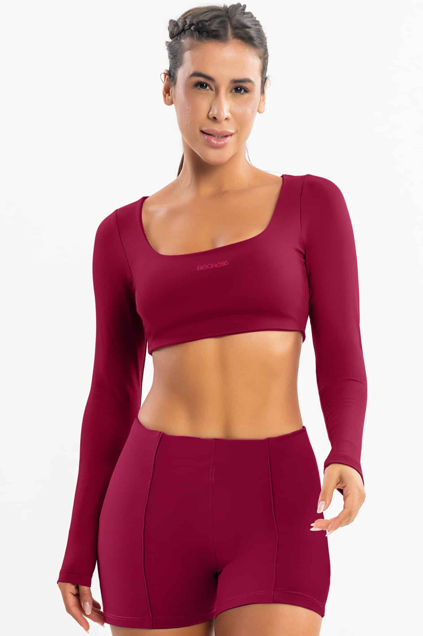 Cropped Lótus Bordo