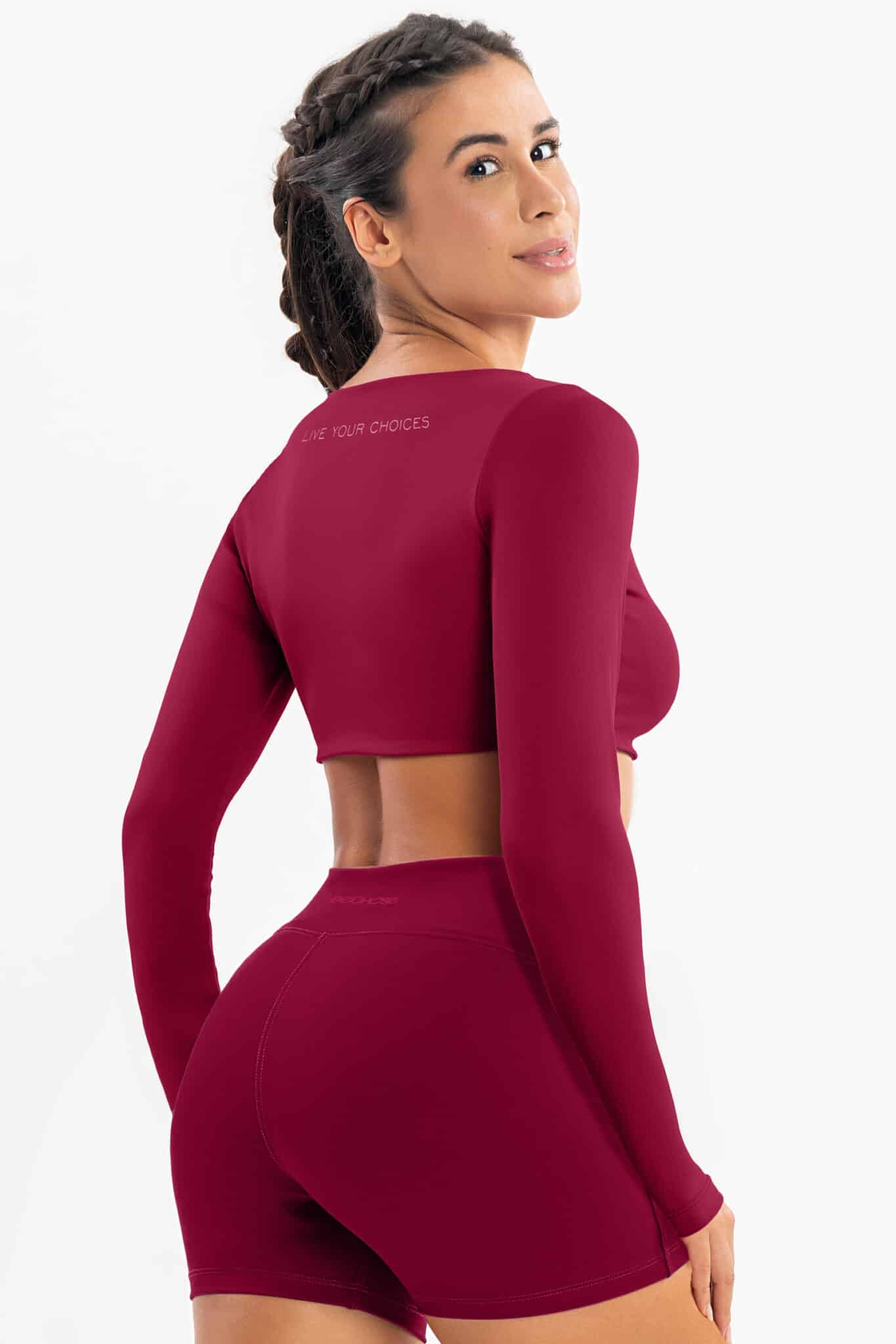 Cropped Lótus Bordo