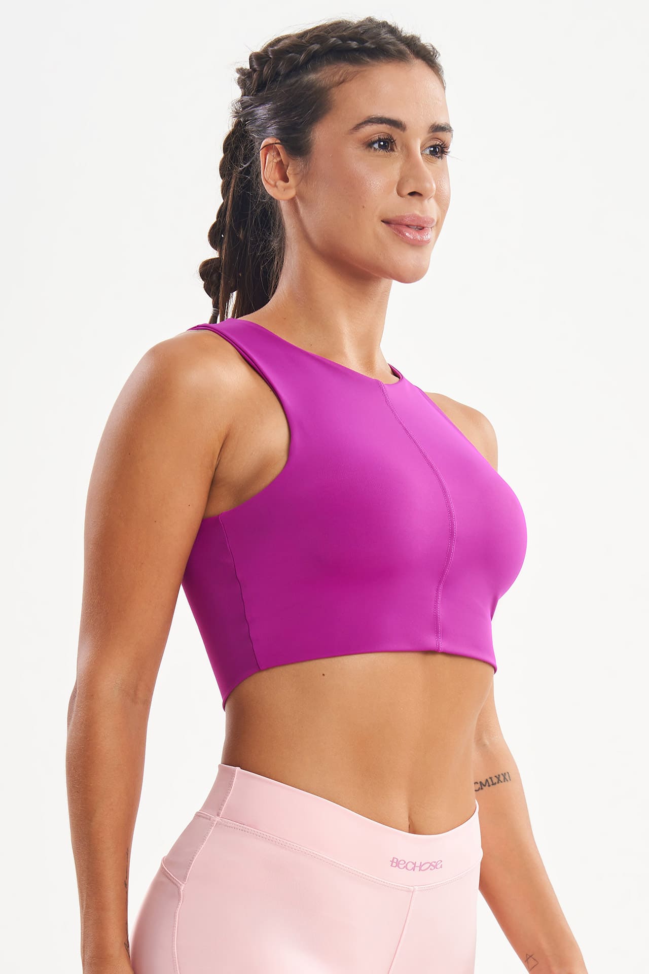 Top Hortênsia Fúcsia