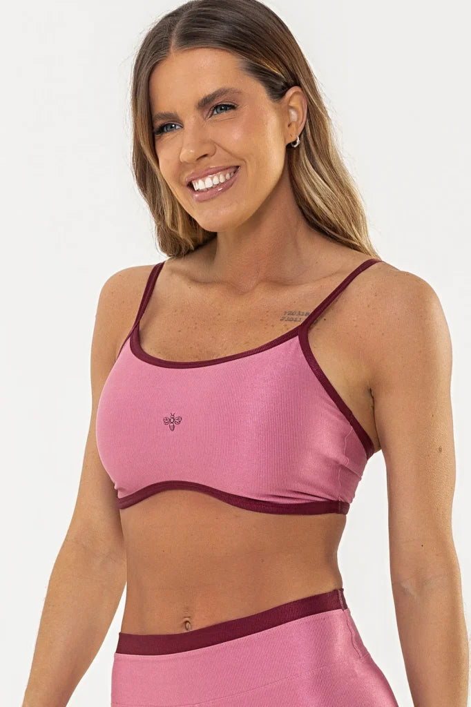 Top Girassol Rose Glow