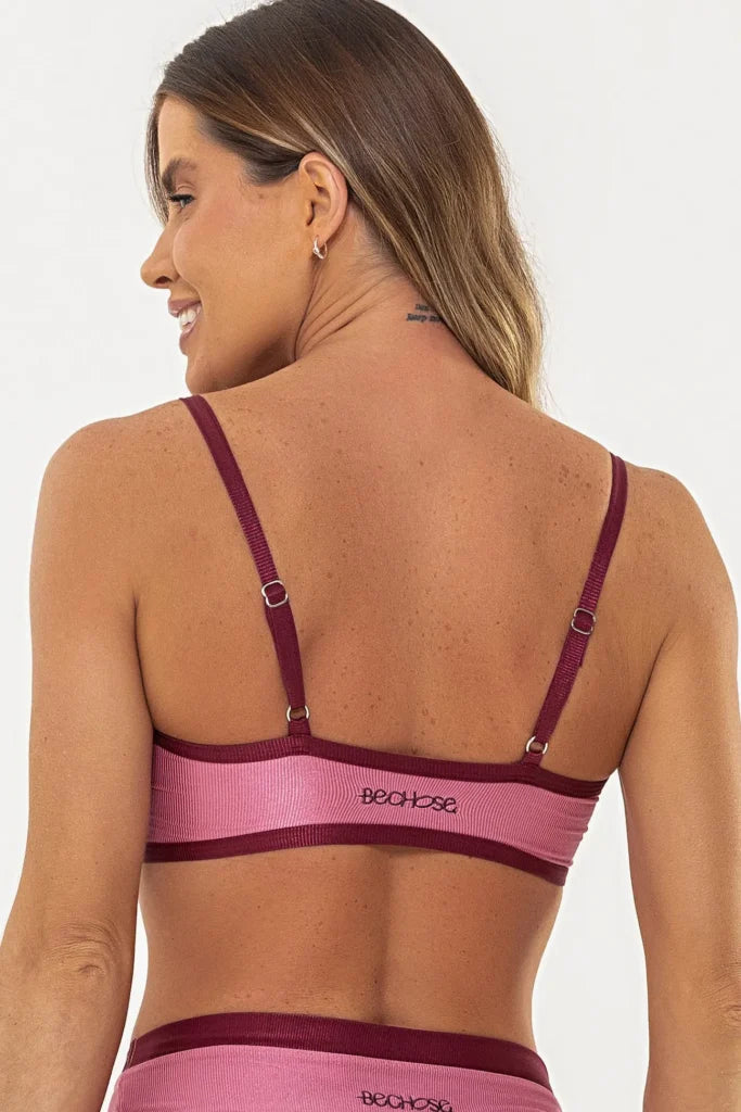 Top Girassol Rose Glow