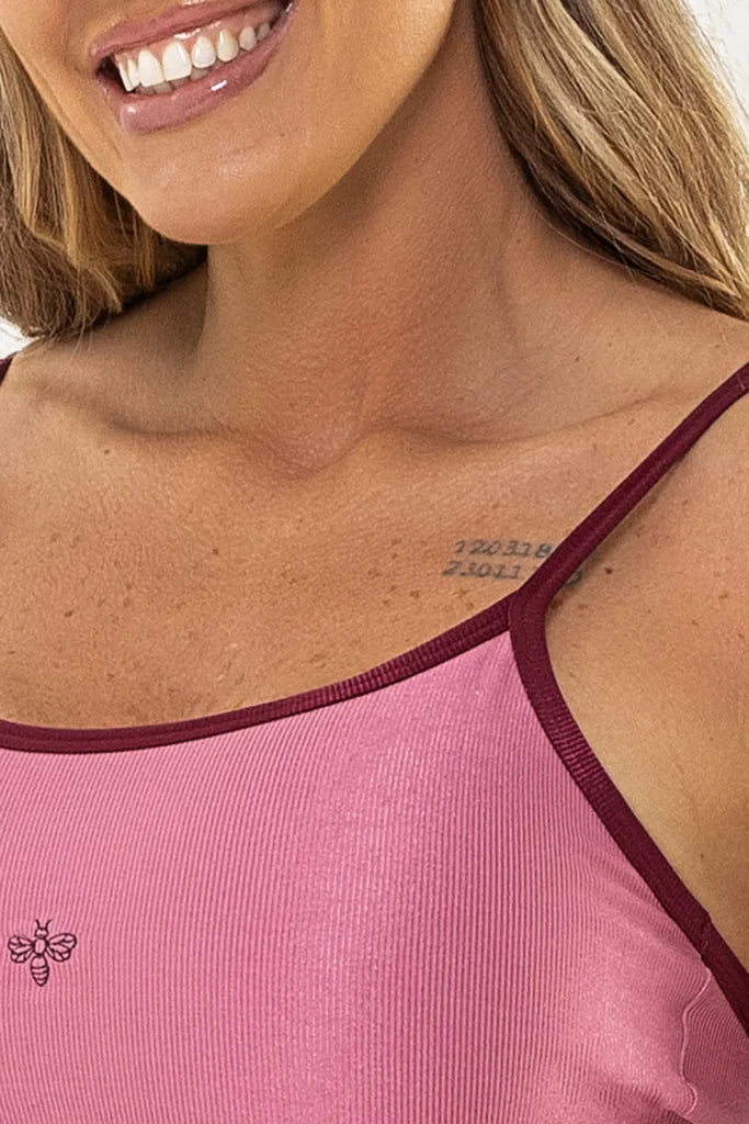 Top Girassol Rose Glow