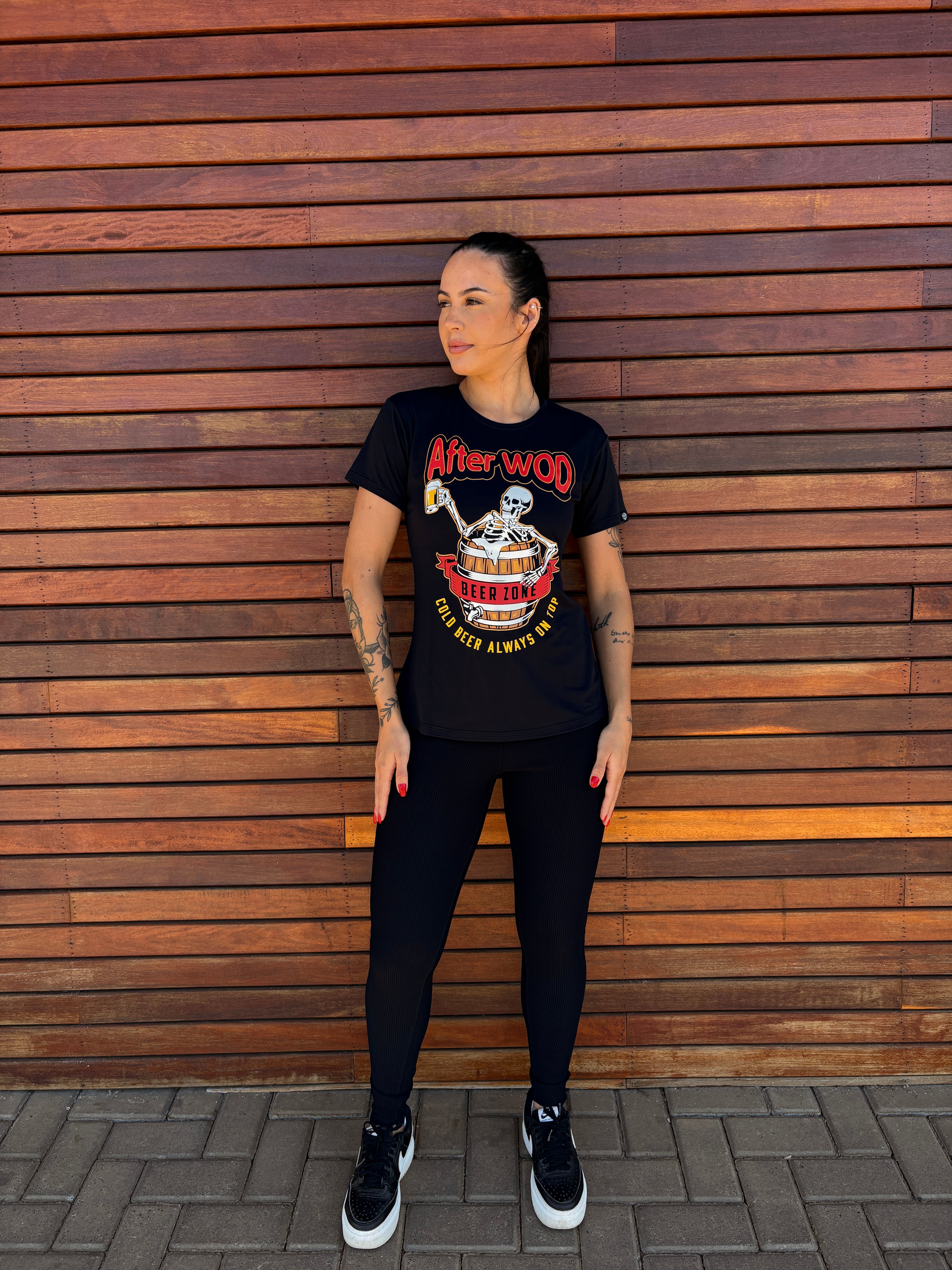 Camiseta Fem BS After Wod - Preto