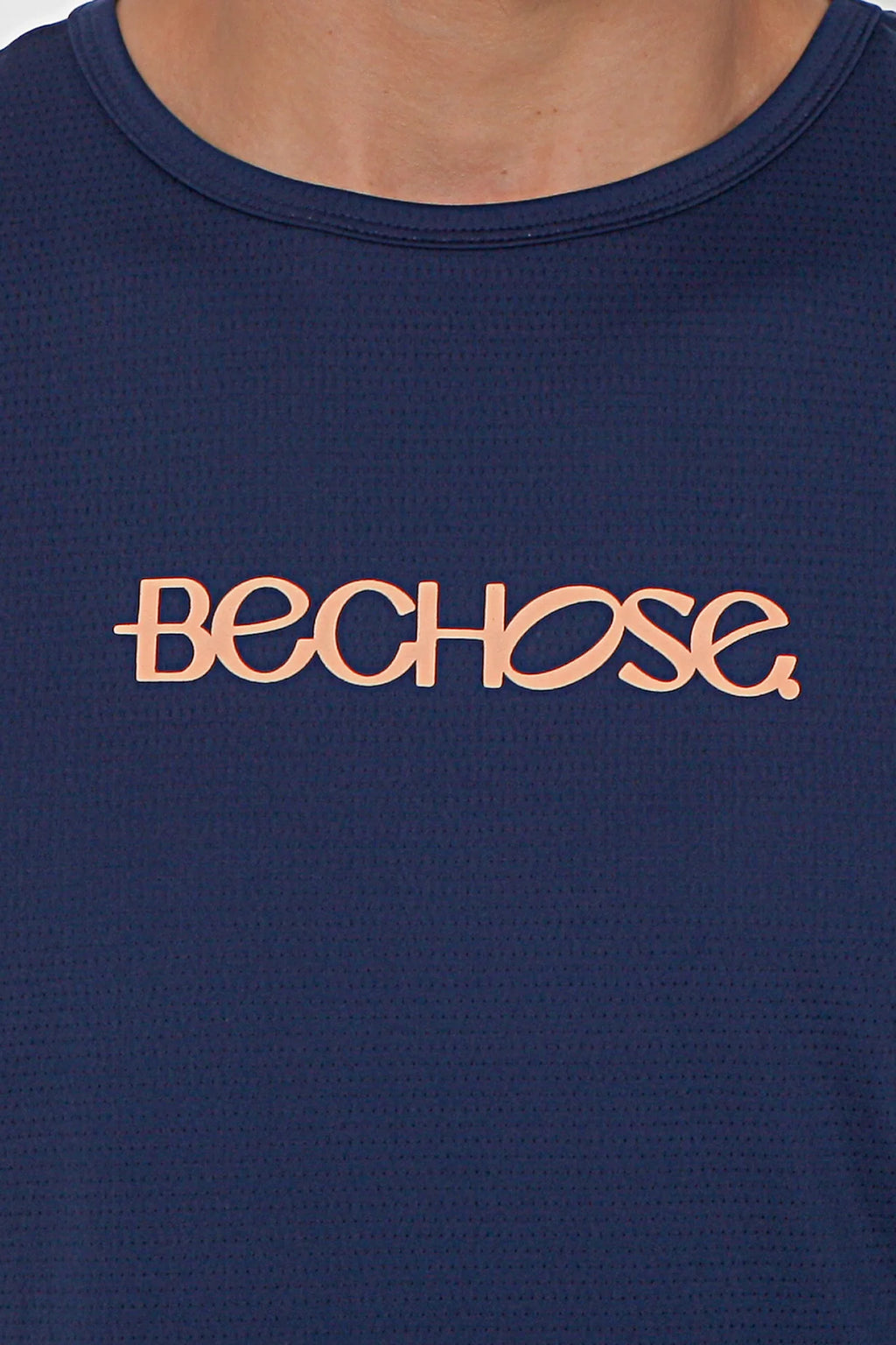 Camiseta Dry Bchose Marinho / Laranja