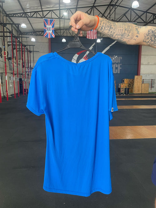 Camiseta Fem BS Cav Amarela - Azul