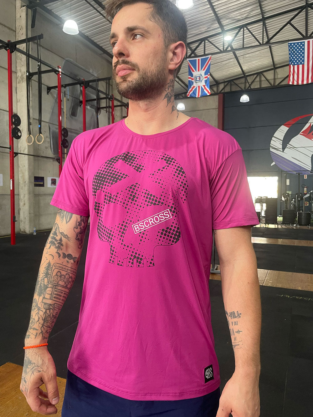 Camiseta Masculina BS Skull - Vinho