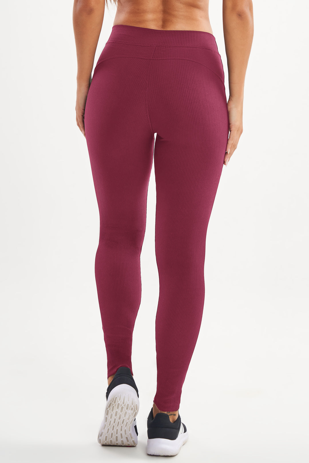 Legging Peônia Cranberry Canelado