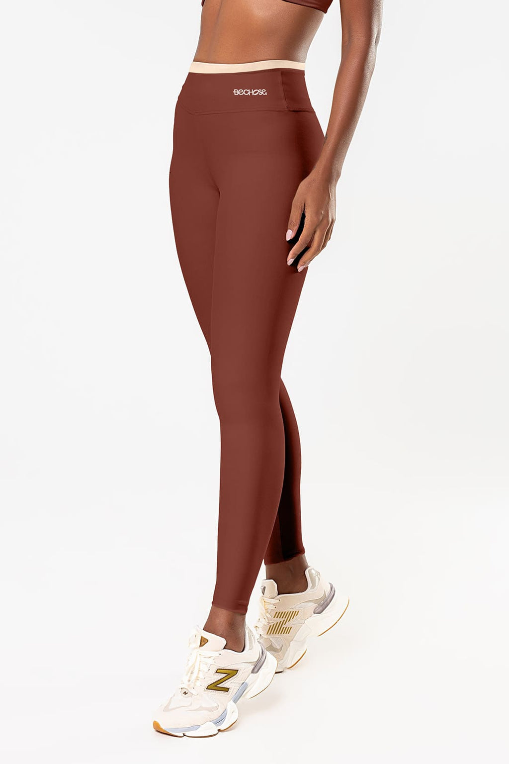 Legging Amarilis Marrom / Cream