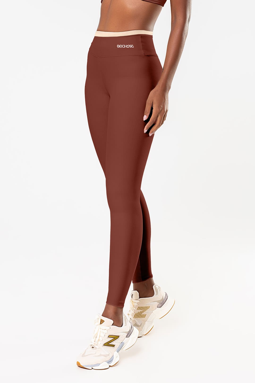 Legging Amarilis Marrom / Cream