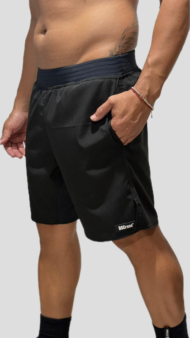 Shorts Masc Tactel Cós Estreito - Preto