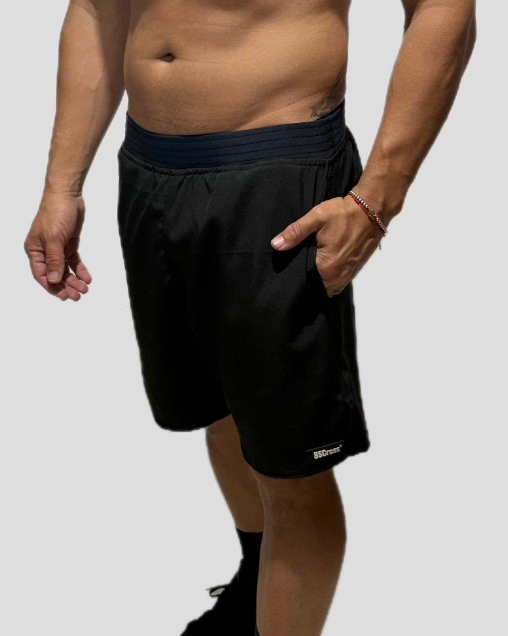 Shorts Masc Tactel Cós Estreito - Preto