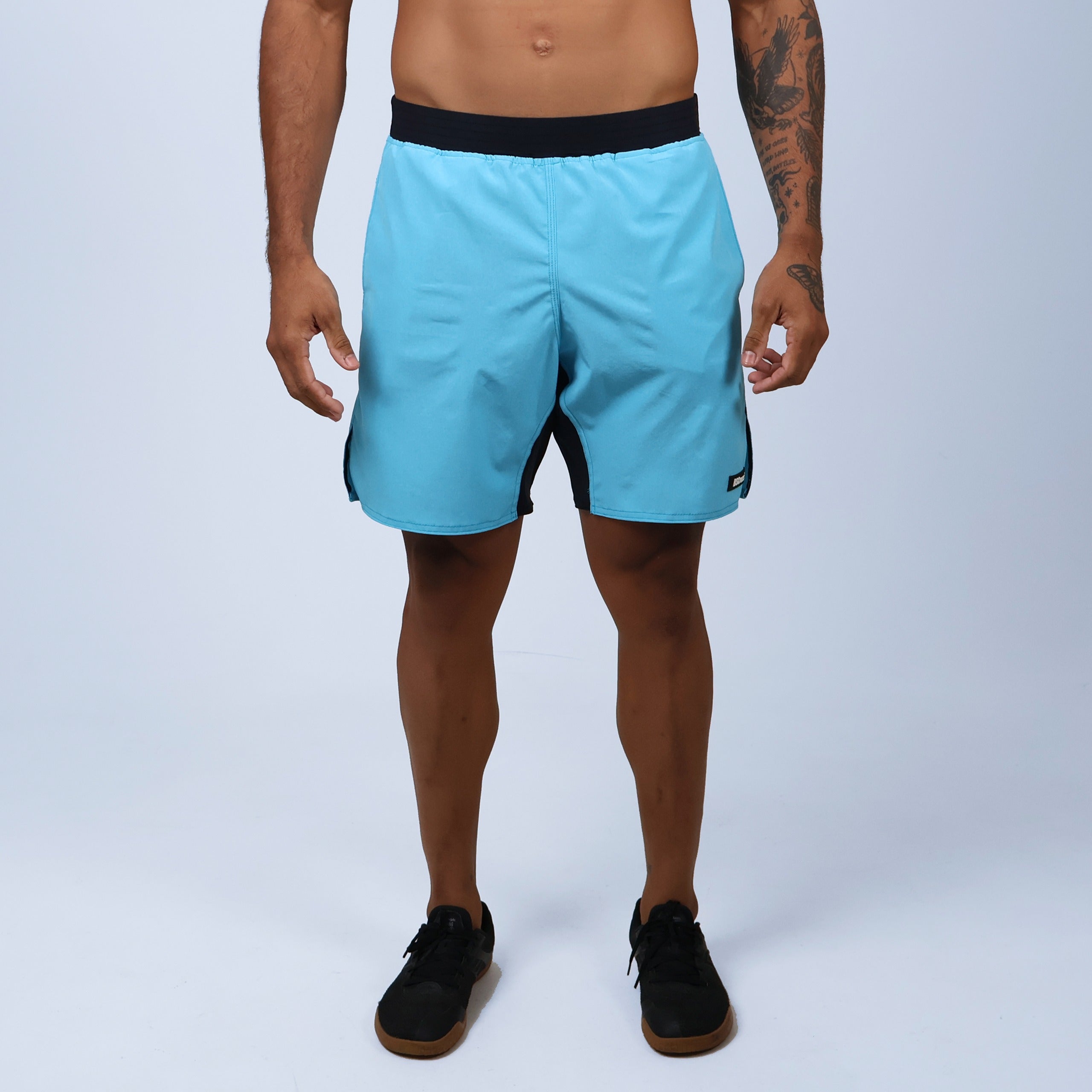 Shorts Masc Tactel Cós Estreito - Azul Claro
