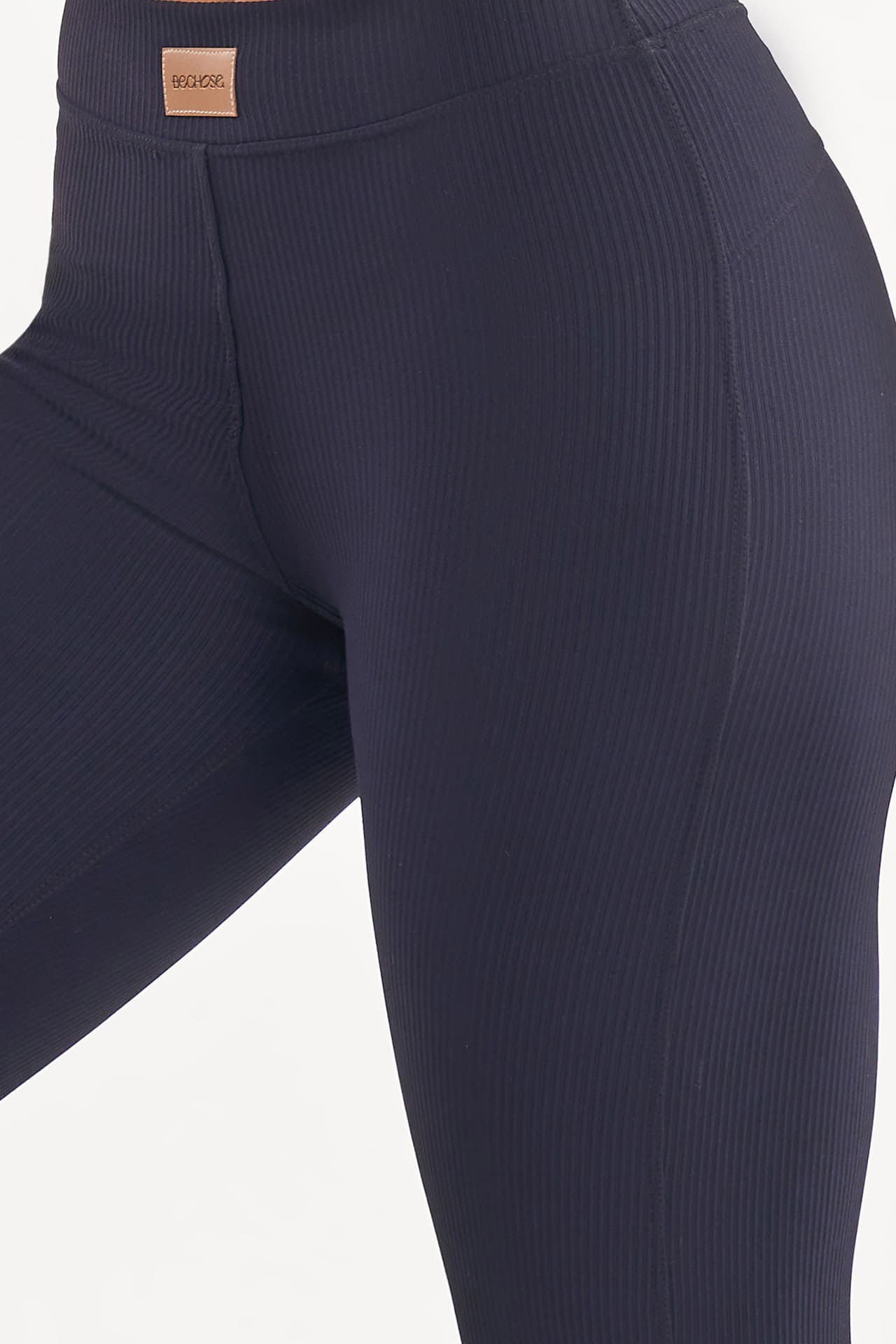 Legging Peônia Preto Canelado