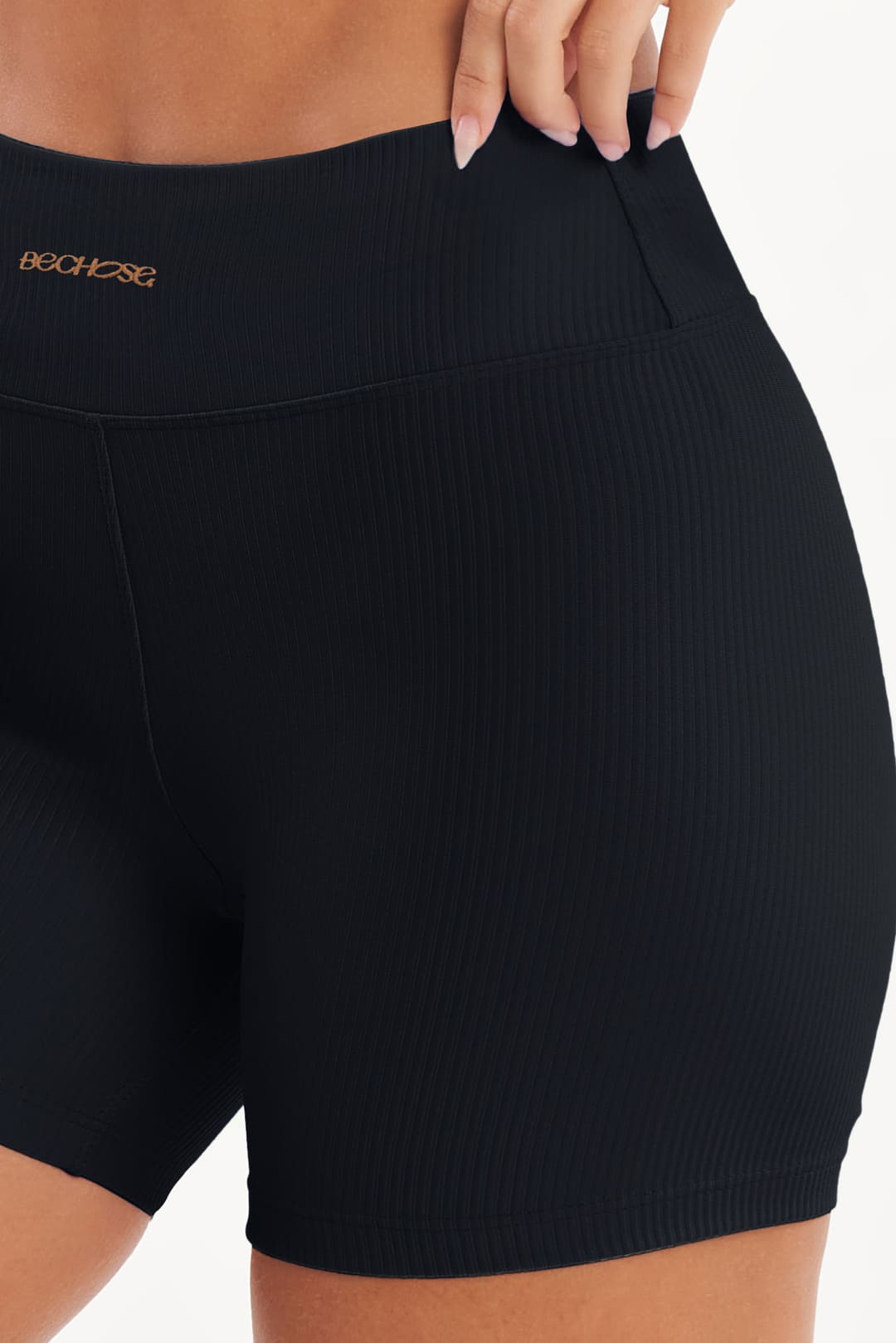 Shorts Perpétua Preto Canelado