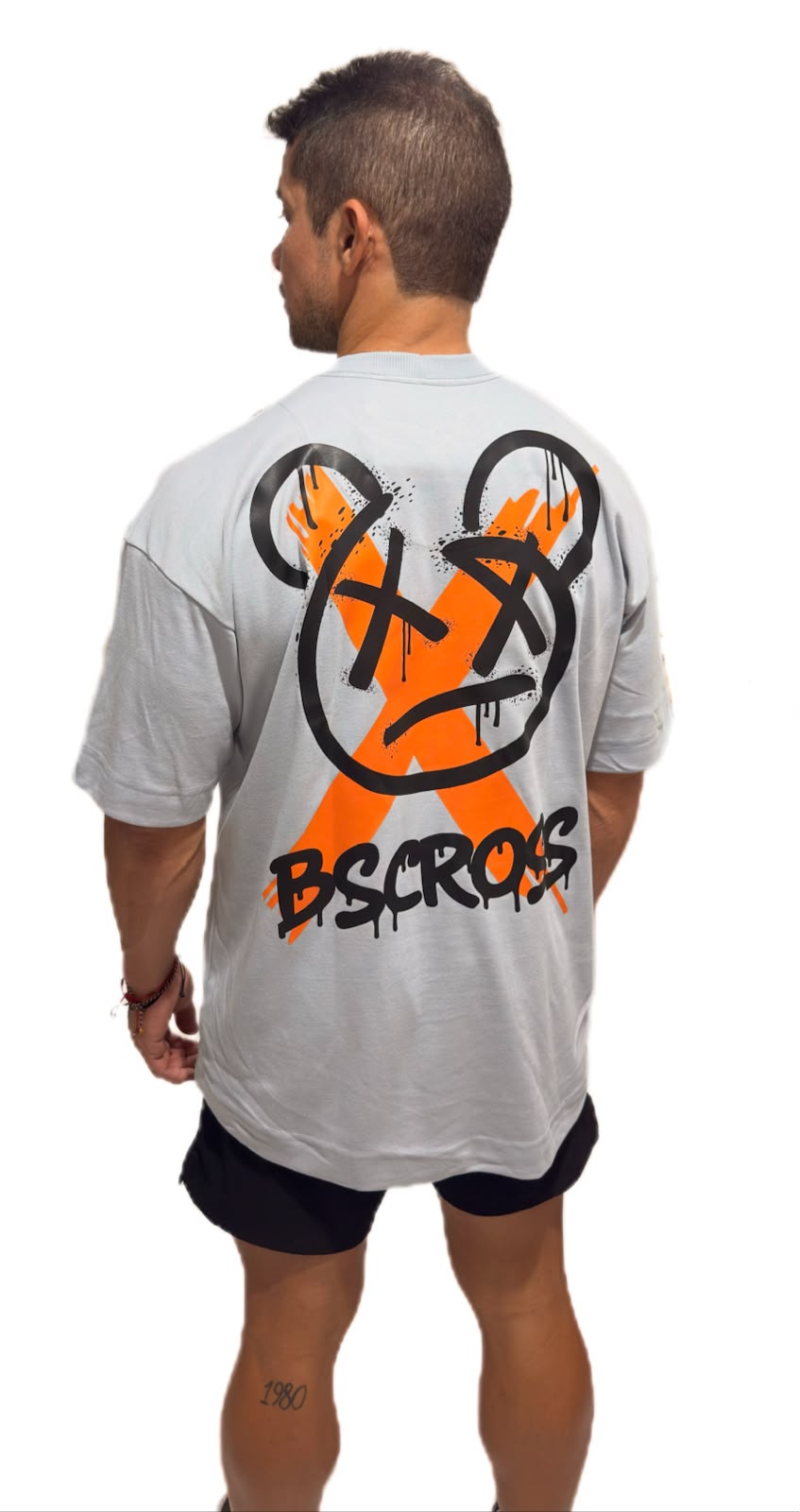 Cam Big Over BS Cross Bear - Cinza