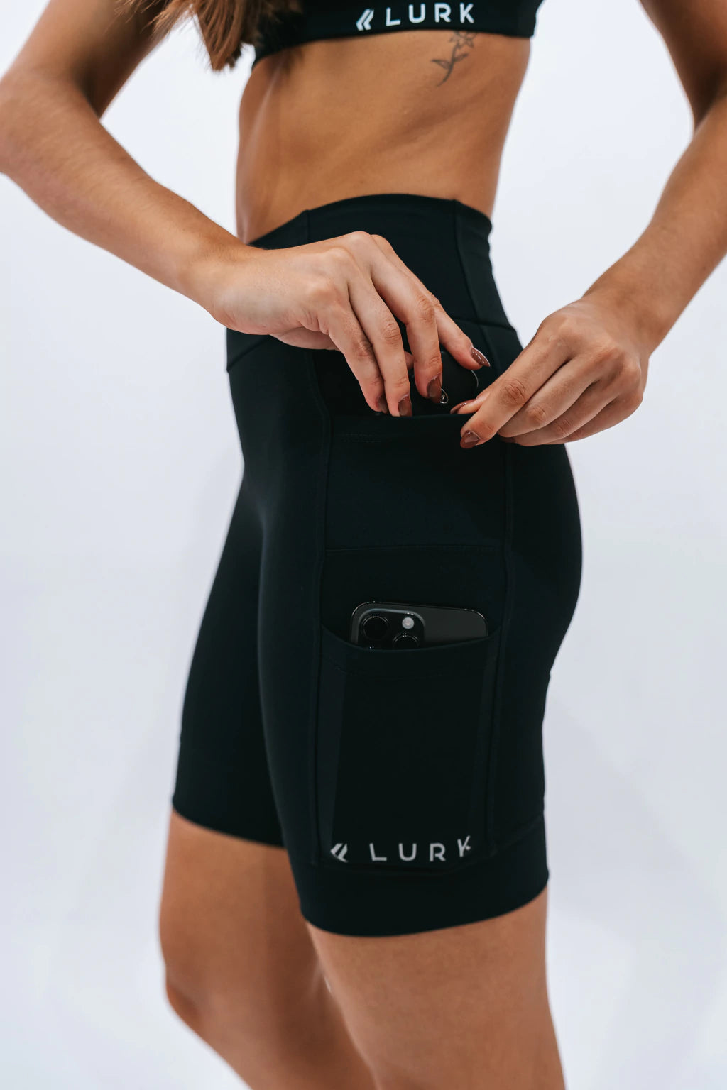 Bermuda de Corrida 7 Bolsos Preto