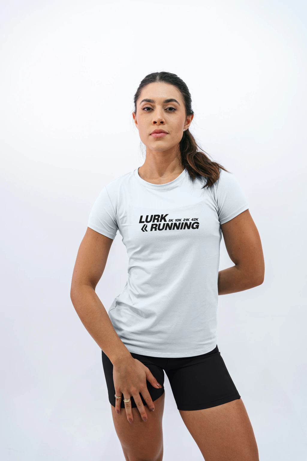 Camiseta Feminina Dry Poliamida Running Branca Lurk