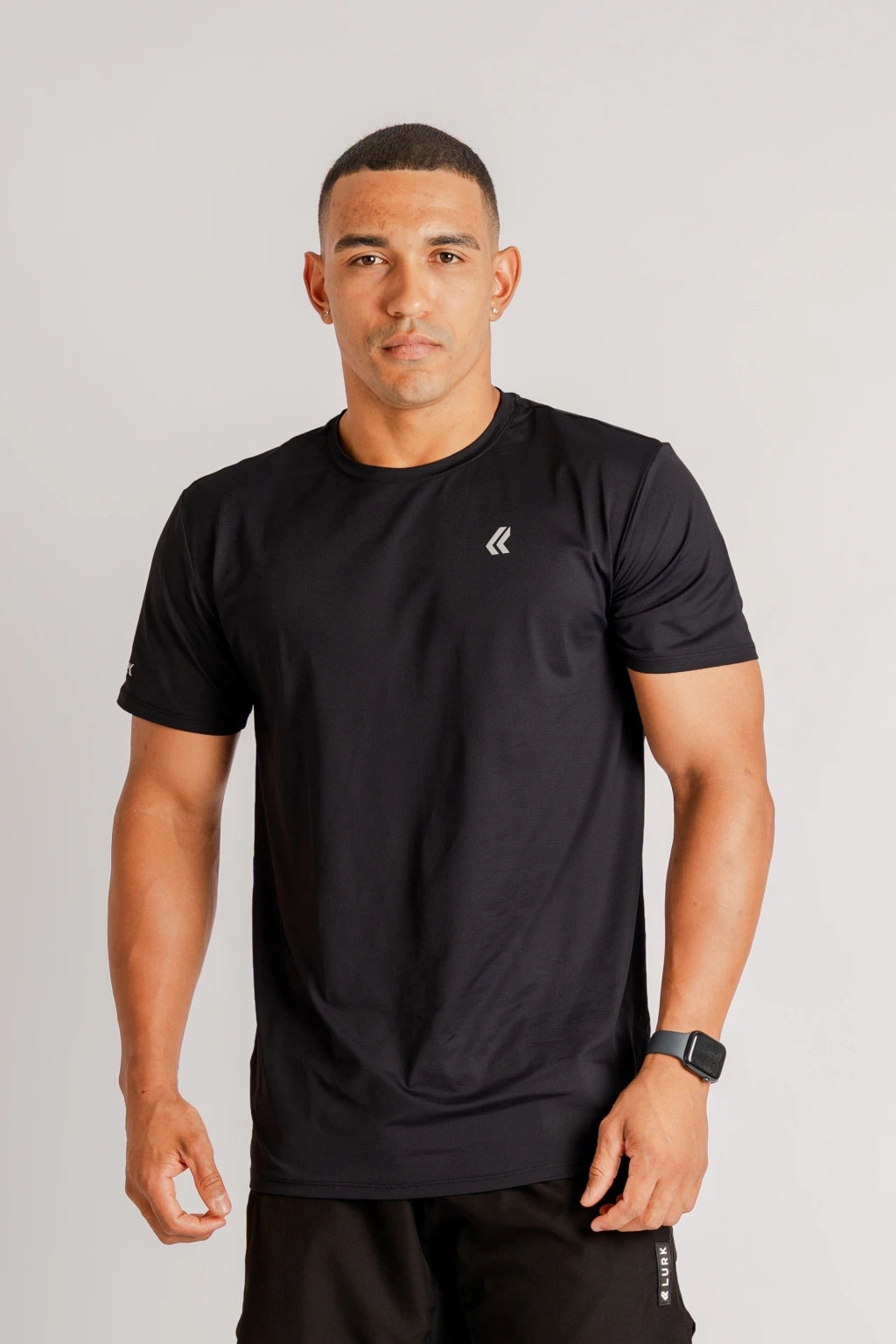 Camiseta Performance Preta/Prata Lurk