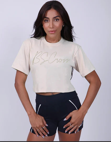 Cropped Oversize Bscross Natural