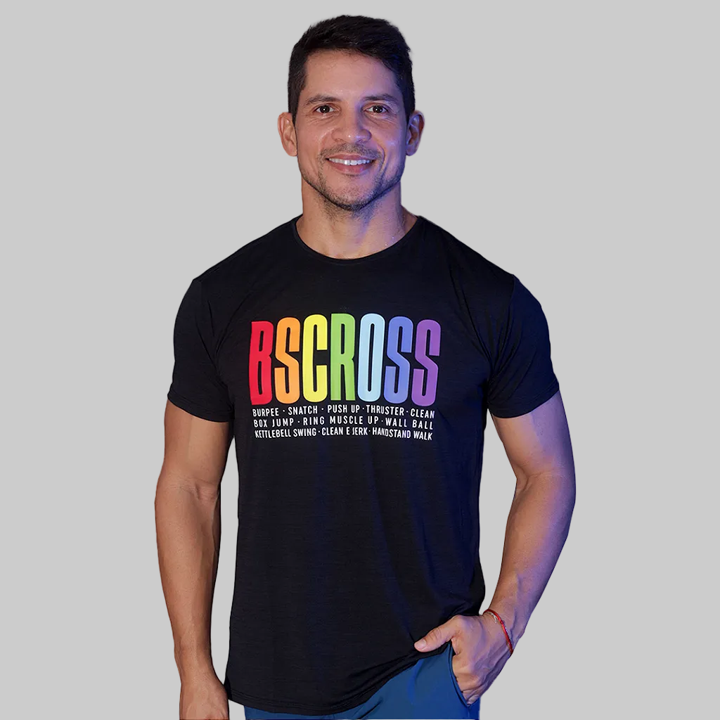 Camiseta Masculina BS  Movimentos - Preto