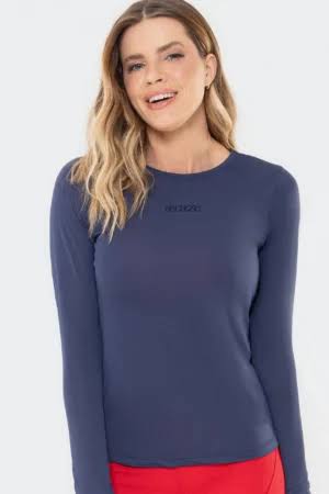 Blusa Tulipa Azul Marinho