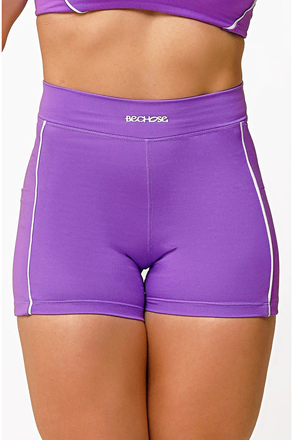 Shorts Aurora Violeta/Branco