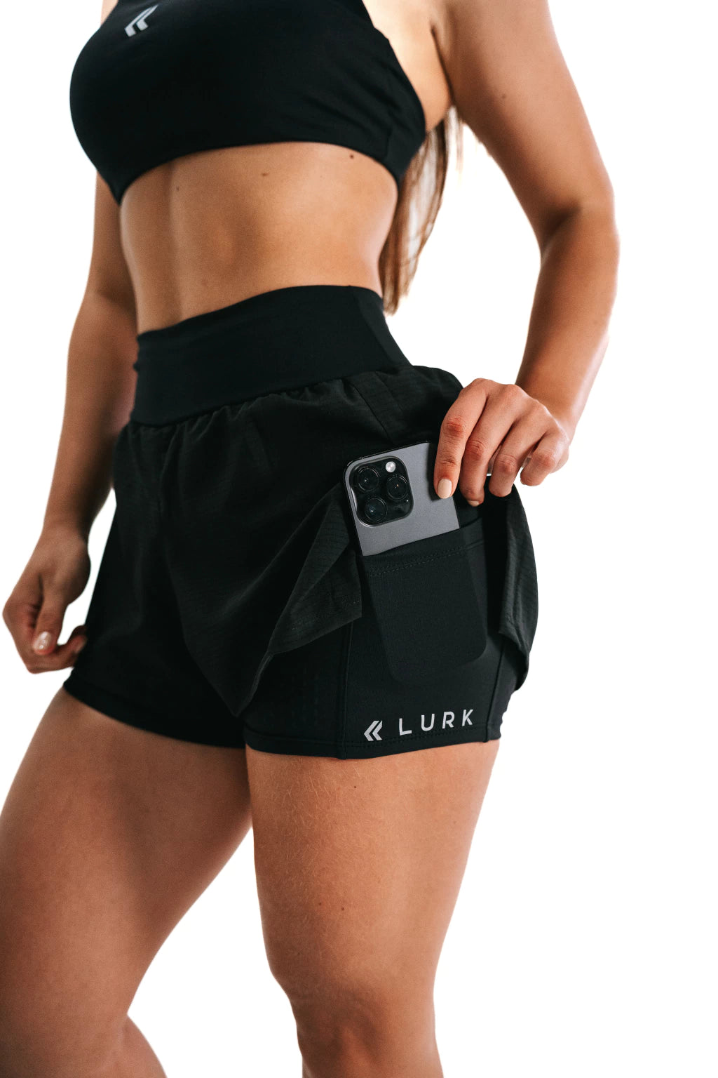 Shorts Essence 2 em 1 Preto Lurk
