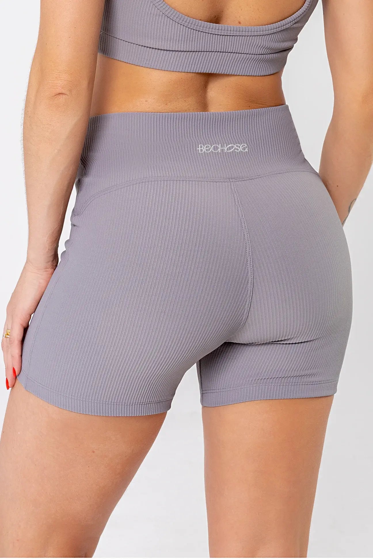 Shorts Lotus Cinza Canelado