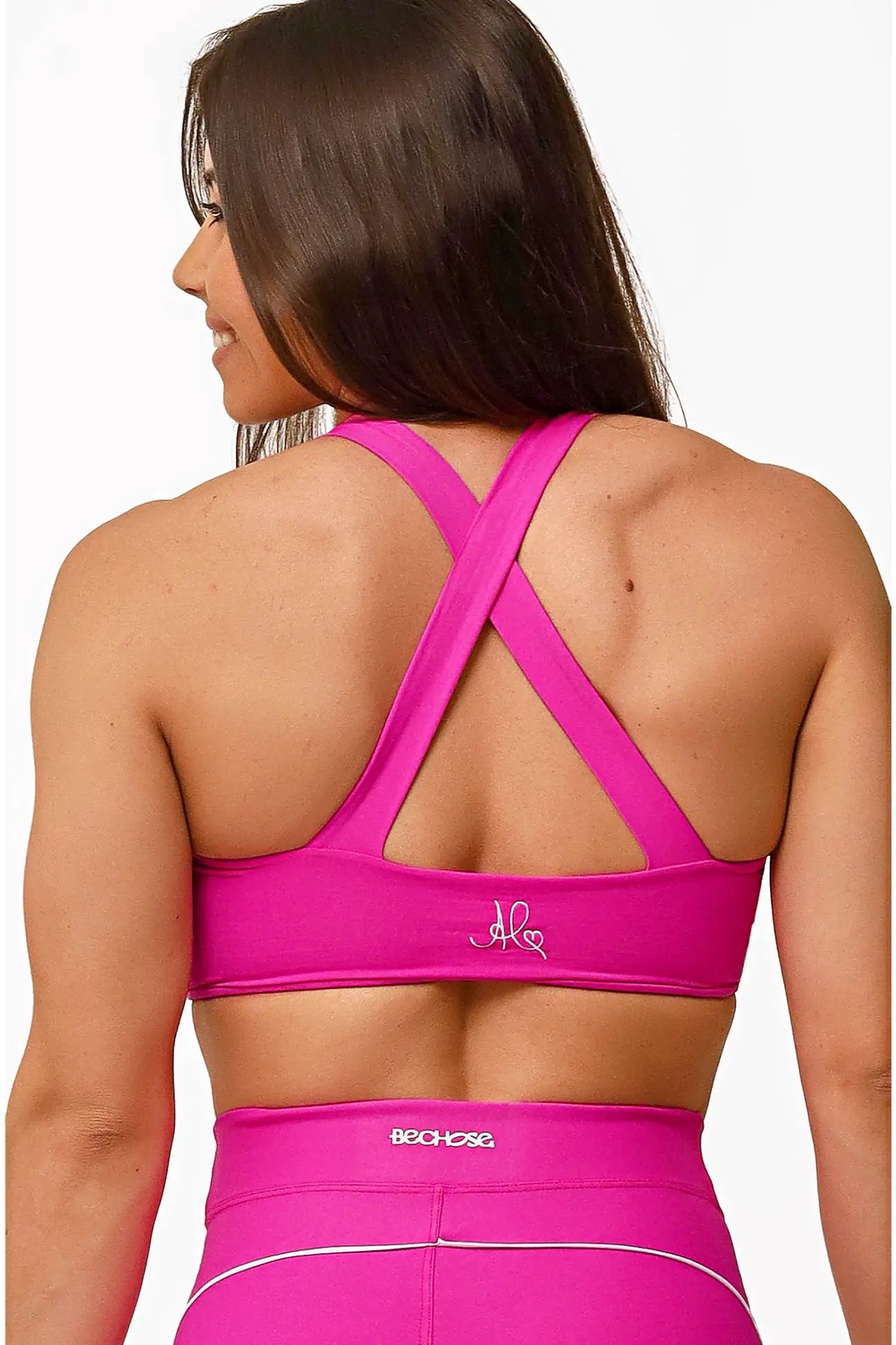 Top Aurora Pink / branco