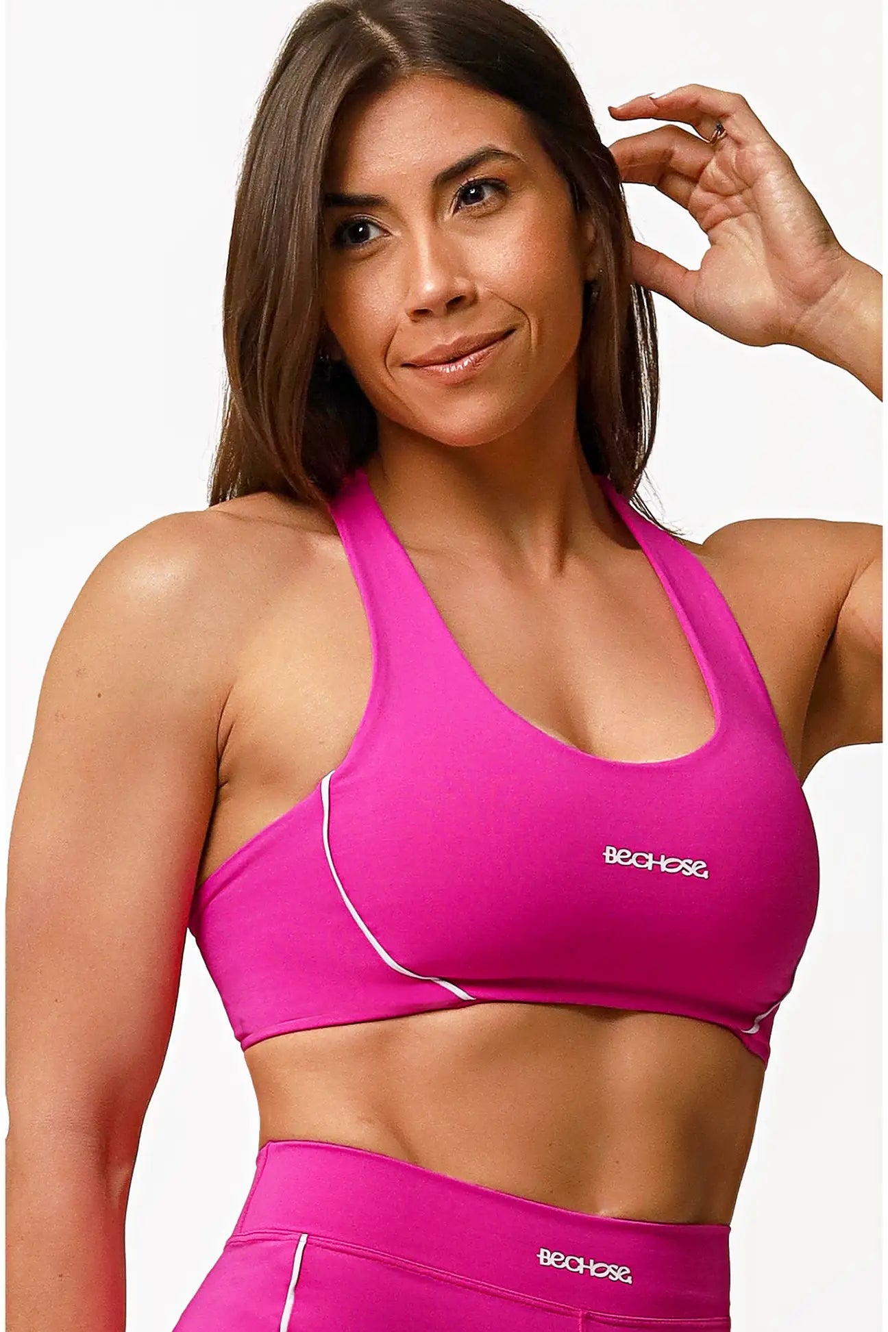 Top Aurora Pink / branco