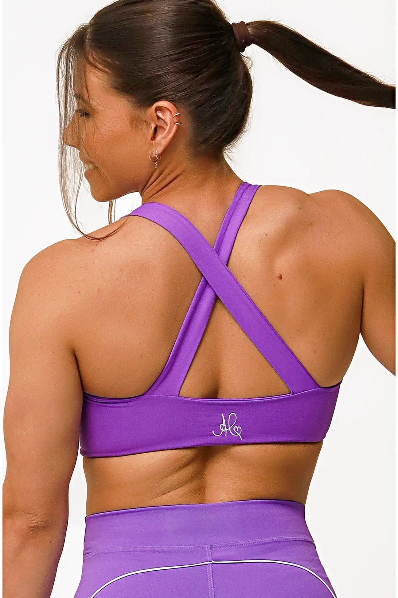 Top Aurora Violeta / Branco