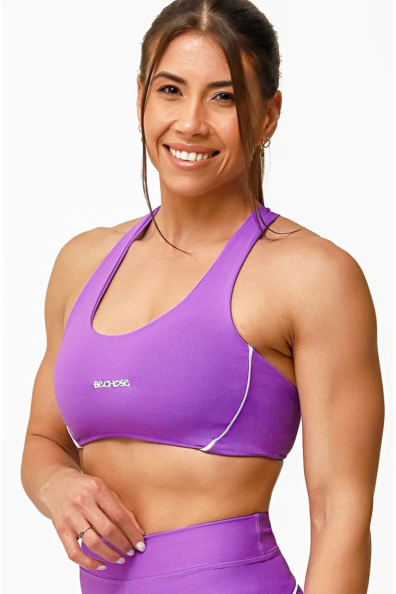 Top Aurora Violeta / Branco