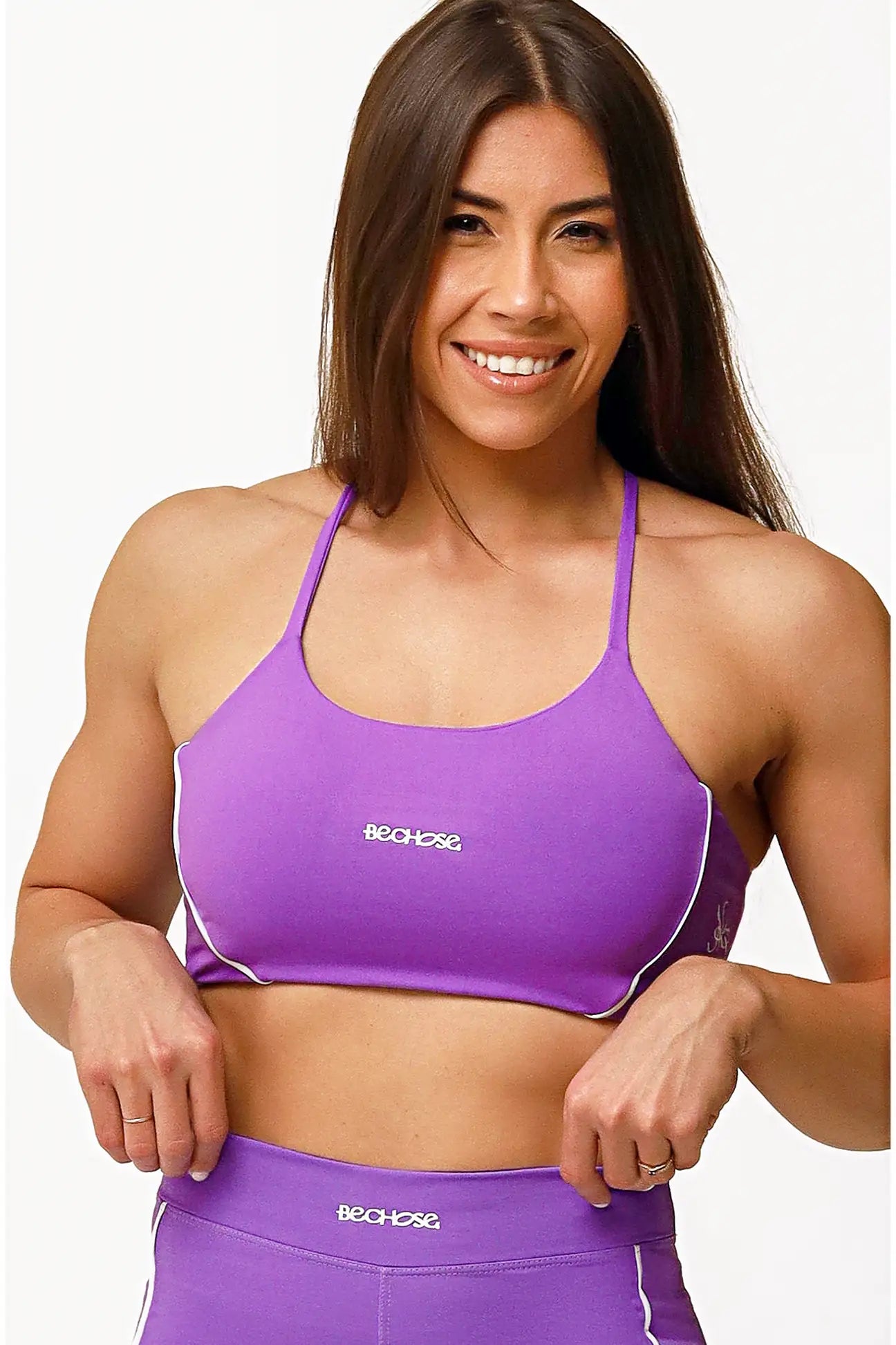 Top Bella Violeta / Branco