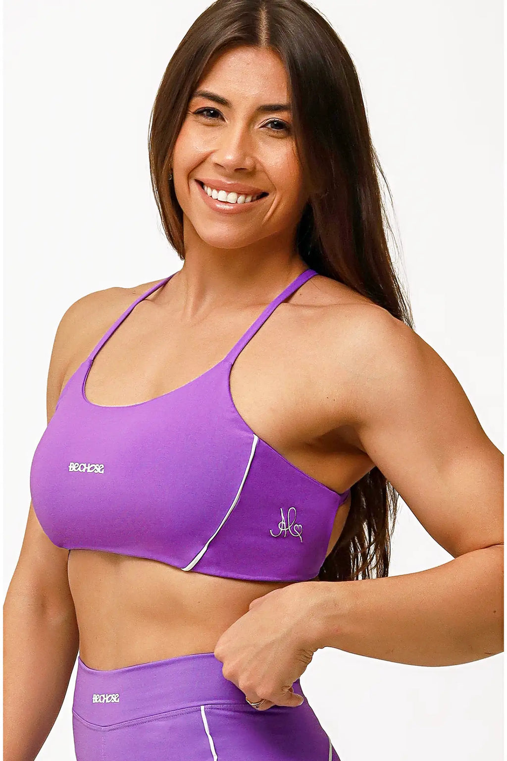 Top Bella Violeta / Branco